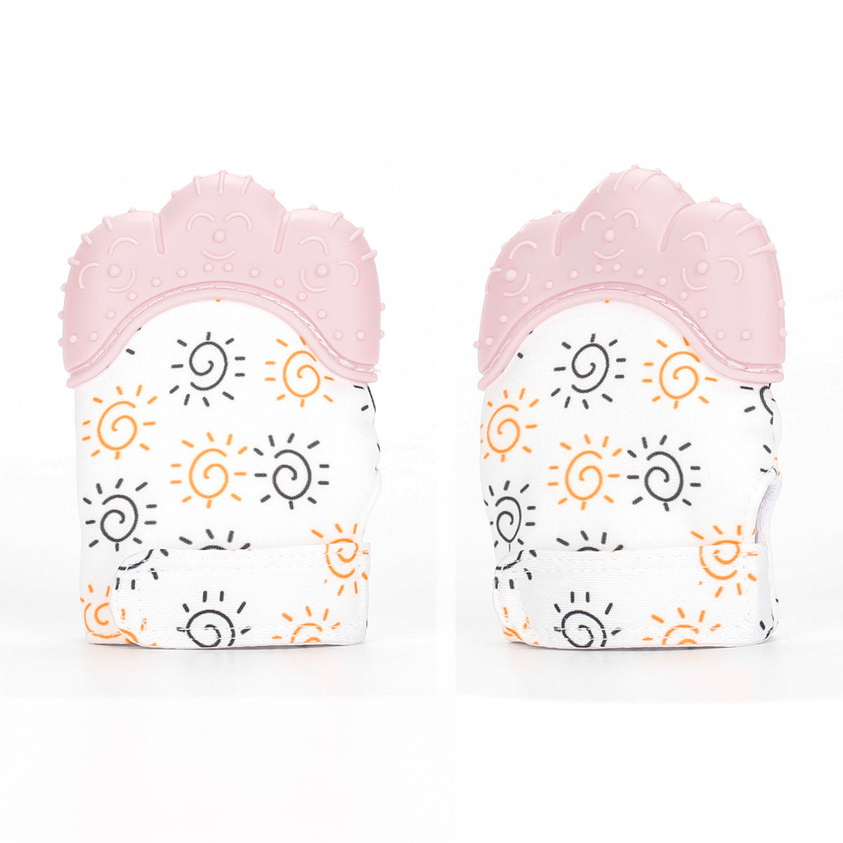 teething mittens anti-scratch face and hand-biting newborn autumn/winter chewable silicone teething bite bag
