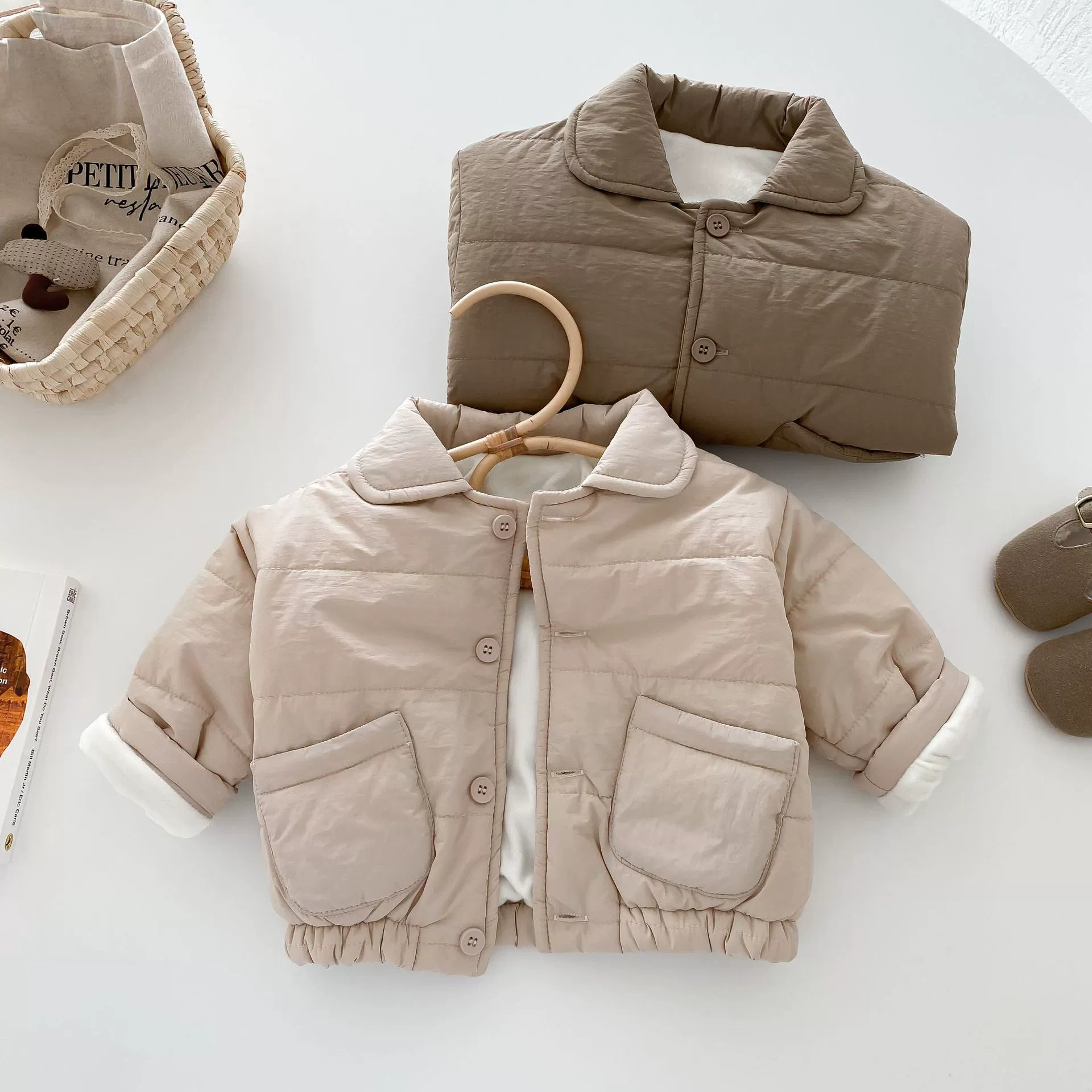 Children's keep warm quilted fashionable jacket for boys for men and women girl's, Korean style, western style