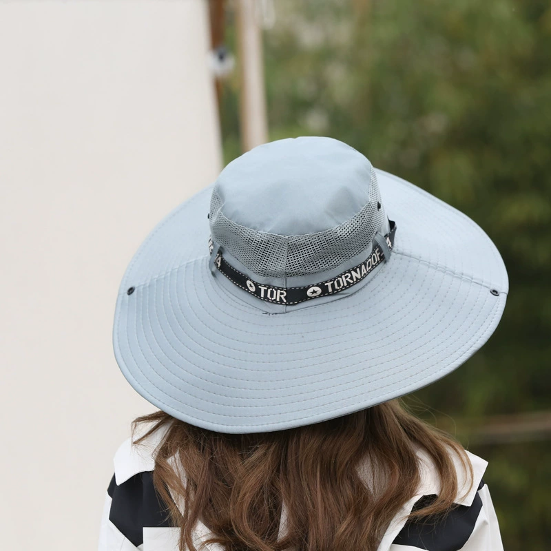 Summer travel sun hat, breathable climbing cap solar-powered