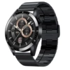 Black bamboo watch strap charging