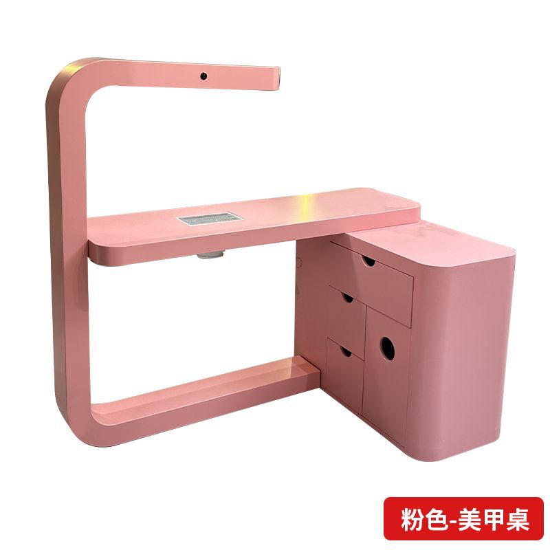 Fabricantes al por mayor mesa de manicuras rosa simple mesa de manicuras de una persona mesa de bordado mesa de manicuras de estudio de manicuras de placa mesa de manicuras
