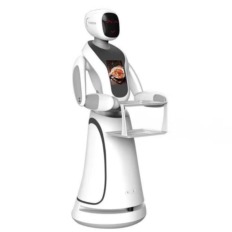 穿山甲艾米无轨送餐机器人_配送机器人_酒店机器人