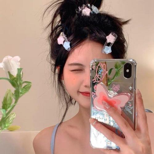 Sweet girly bangs side clip headband hair accessories for women sweet girl with added sugar ~ cute star hair clip