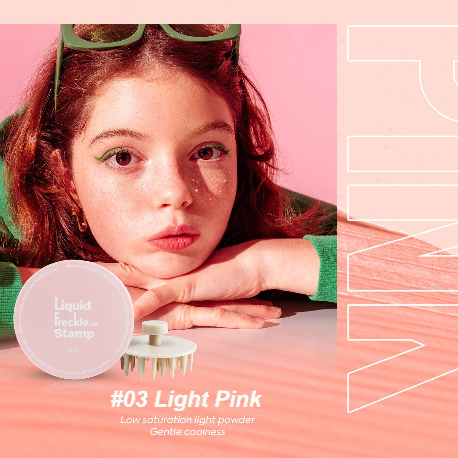 Multi-Color peca sello cojín de aire impermeable de larga duración en polvo pastel desechable natural peca maquillaje realista transfronterizo en stock al por mayor