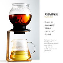 日本過濾式泡茶器耐熱玻璃花茶壺套裝家用茶具全自動泡茶壺公道杯