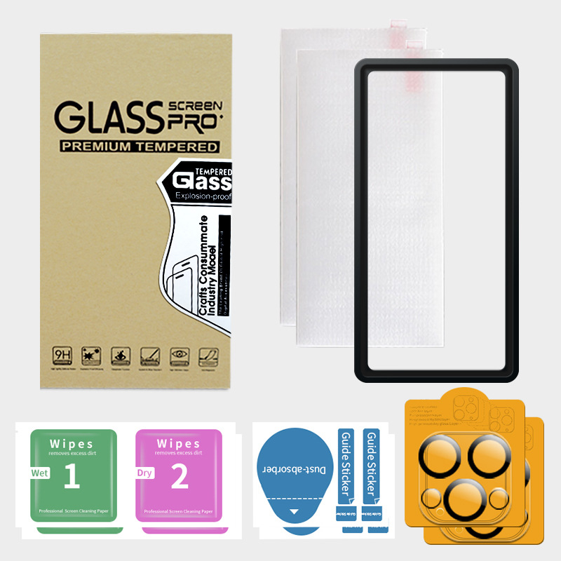 Adecuado para Apple 12 película templada iPhone12 película de lente de película de teléfono móvil varios accesorios cáscara de teléfono móvil Apple película templada