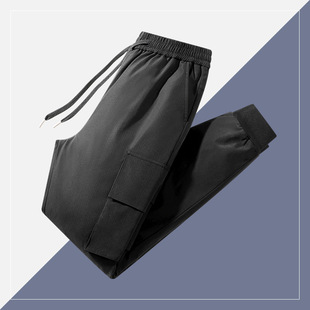 2024 Cross-border Down Pants Men's 90 White Duck Down Fall/Winter Outdoor Windproof Waterproof Warm Fashion Casual Pants