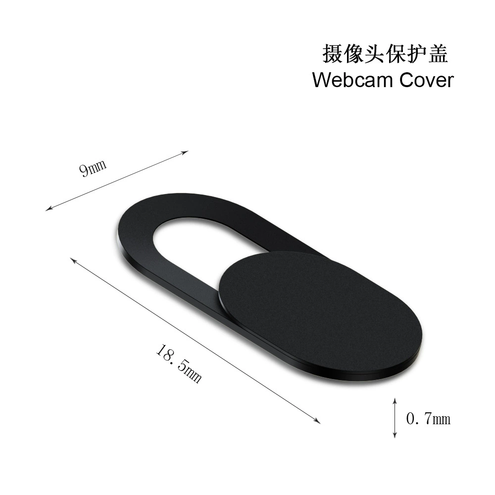 Прозрачная веб-камера Privacy cover T1, пластиковая скользящая наклейка, белая или чёрная, универсальная посадка