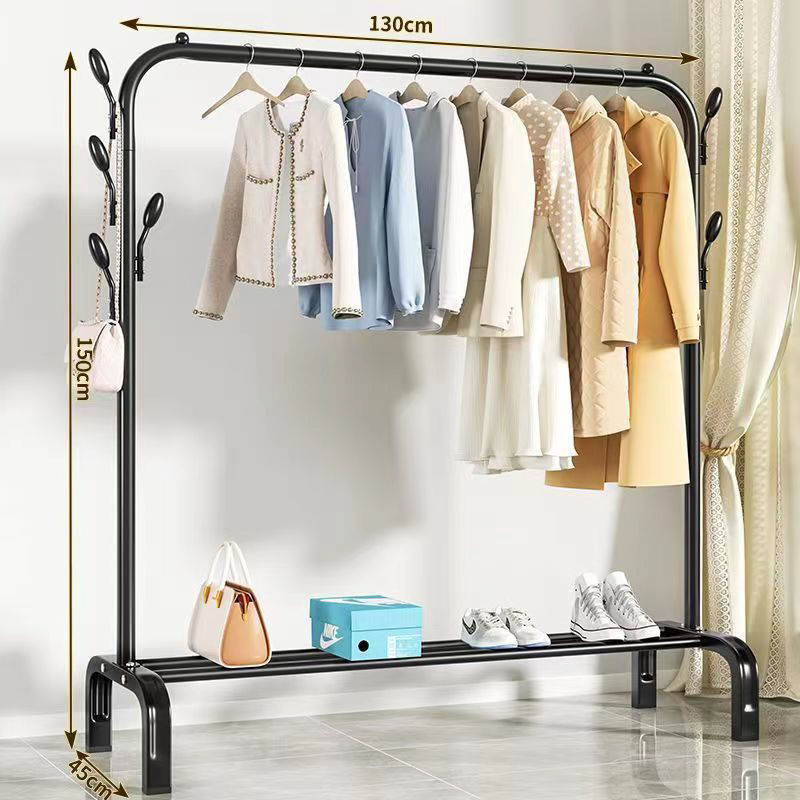 percha de ropa de piso vertical grosor grosor percha de ropa de casa dormitorio balcón barra de secado percha de ropa de secado percha