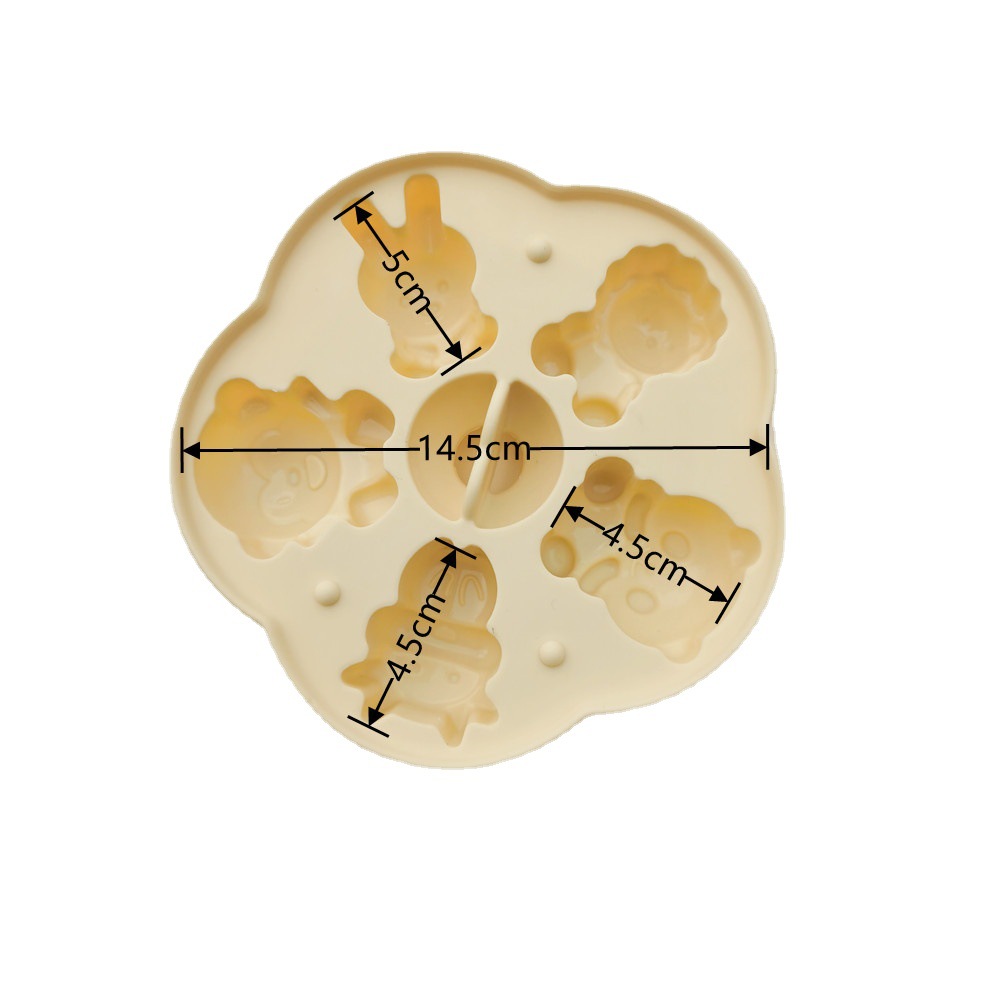 Factory in stock silicone cake mold steamed rice cake mold cartoon hair cake mold steamed stick baby food supplement mold