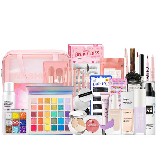 Cosmetics suit make-up full set of student eye shadow plate lipstick 16-year-old girl beginner light makeup net red novice