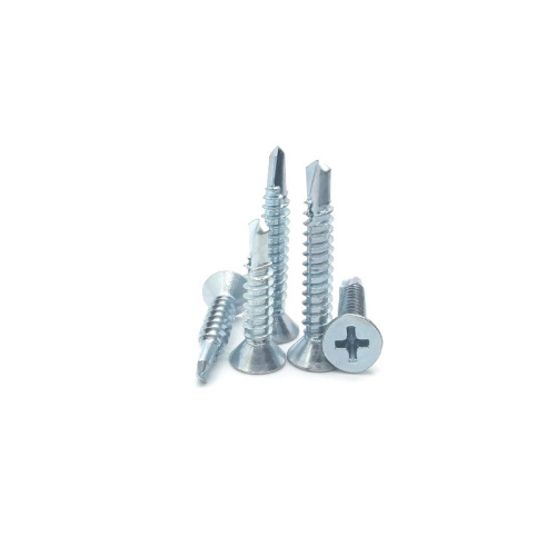 Factory direct sales flat head cross drilling screws dovetail self-tapping self-drilling screws M4.2/M4.8 countersunk head self-drilling nails