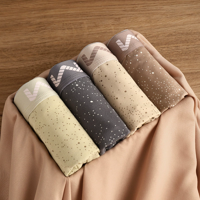 Мужские трусики Мужские угловые брюки хлопчатобумажный звездный принт антибактериальная промежность