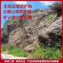 被动防护网RXI型山体边坡危岩滑坡地灾治理GPS1柔性主动拦石网