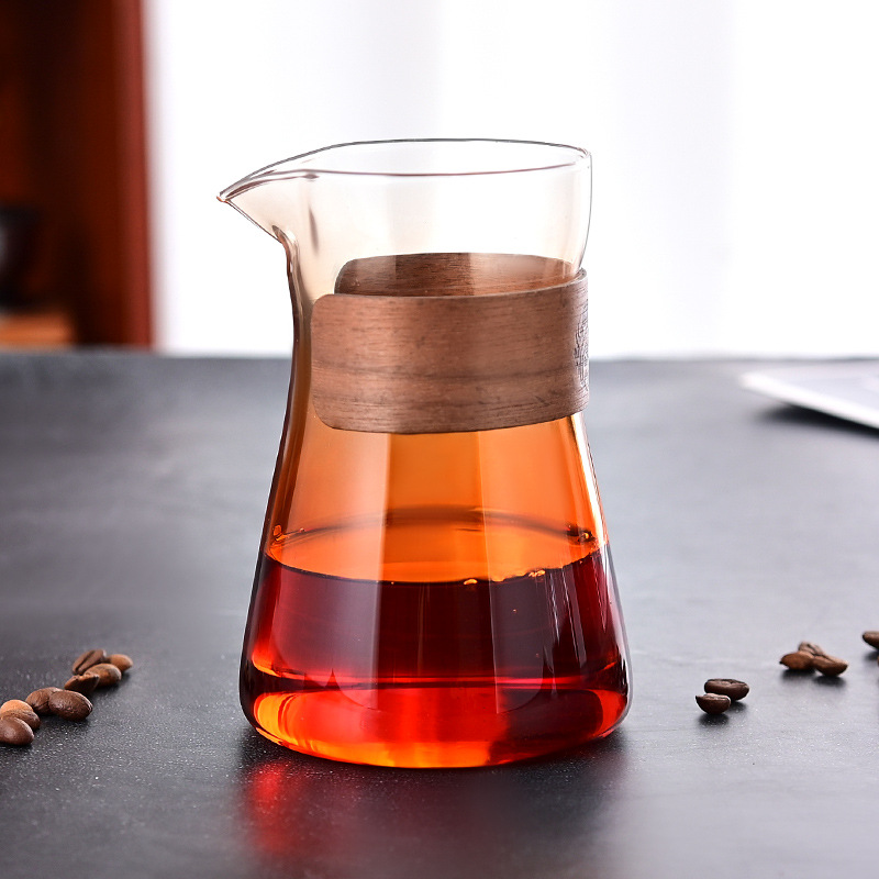 Elegant wooden card coffee pot (orange)