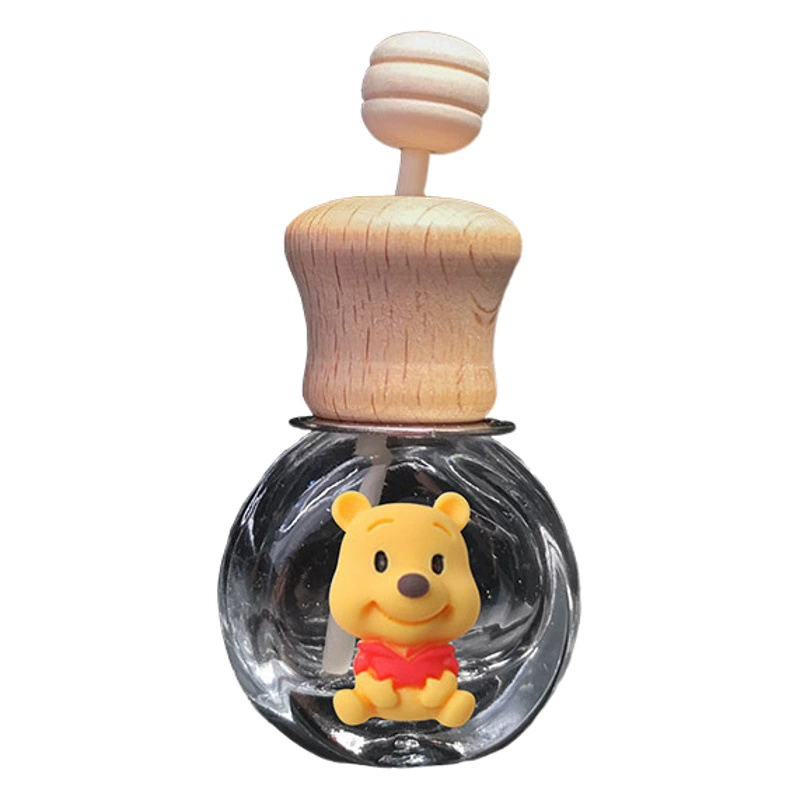 Мультяшный автомобильный флакон духов пустая бутылка милый автомобильный выход ароматический зажим для бутылки креативная стеклянная бутылка украшения для ароматерапии