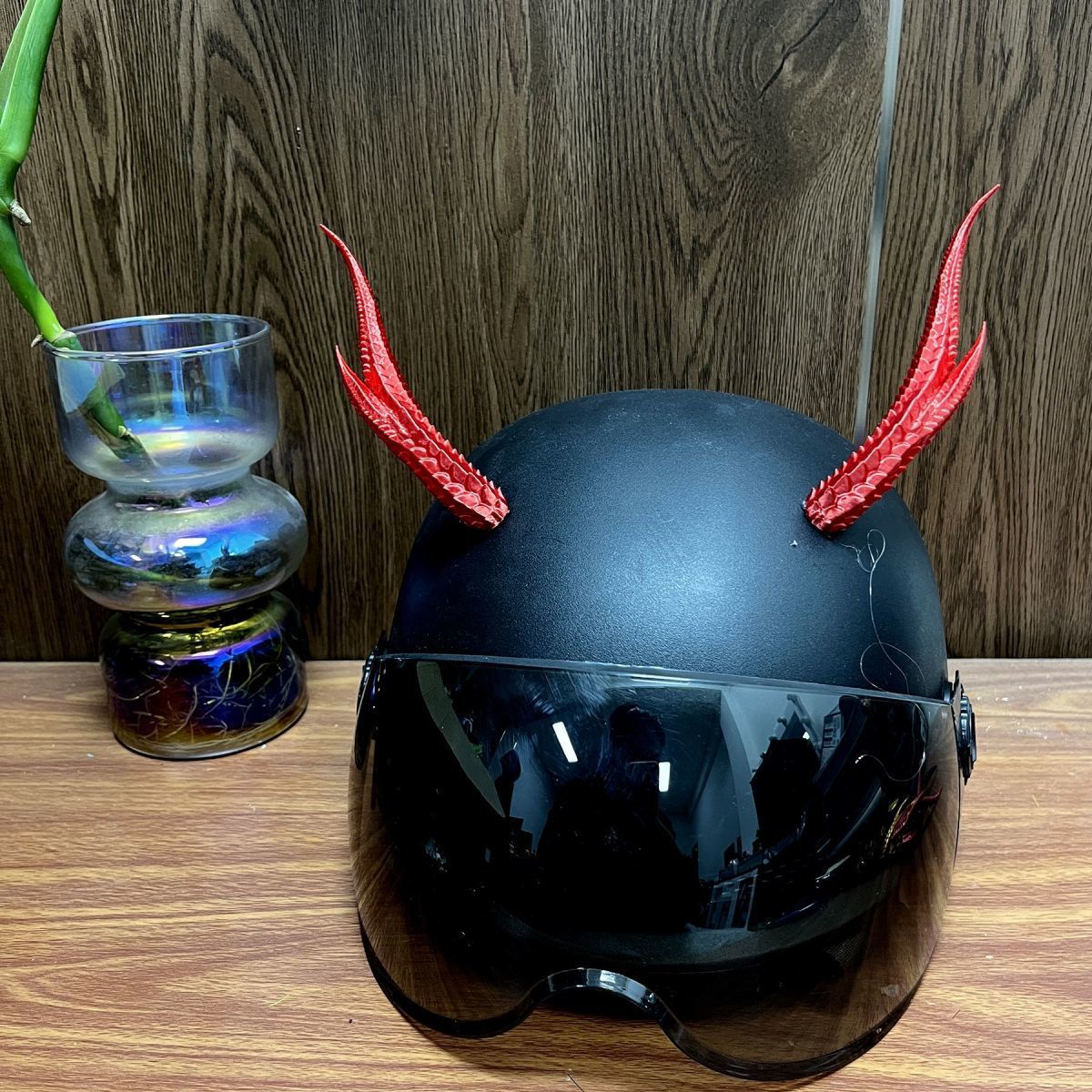 New Style Takeaway Rider Decorations Motorcycle Helmet Accessories Cool Helmet Horns Devil Dragon Horns 3D Ornaments