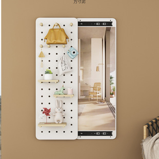 Invisible dressing mirror, closable body mirror, household hidden sliding mirror, hole board to block entrance, fitting mirror factory