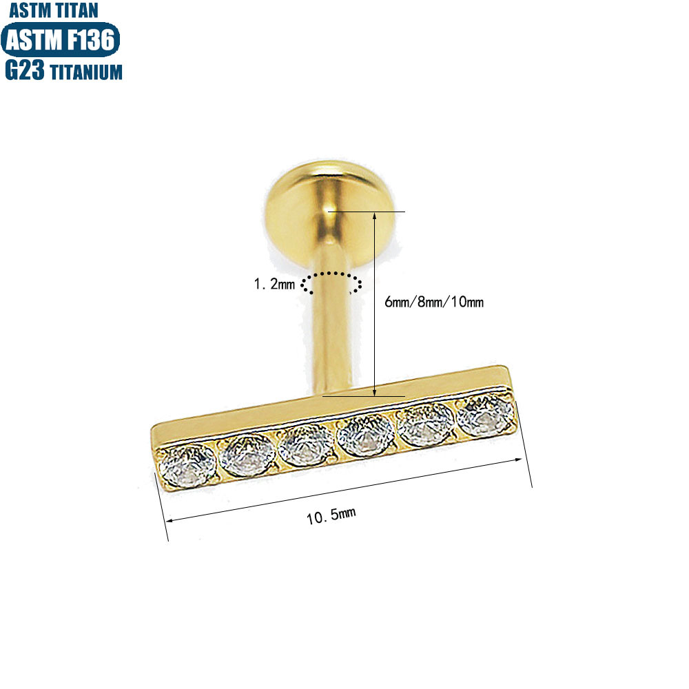 Labret stud lip piercing jewelry styling detail