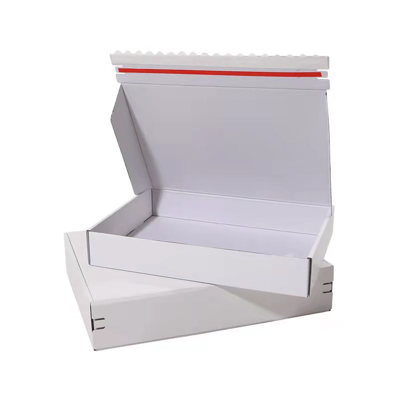 En stock caja de avión blanco caja de embalaje caja de cartón blanco ropa interior caja de avión color lote pequeño blanco al por mayor
