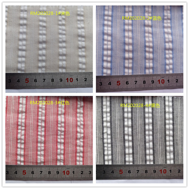 seersucker seersucker wrinkle cloth seersucker yarn-dyed fabric shirt skirt fabric fabric seersucker