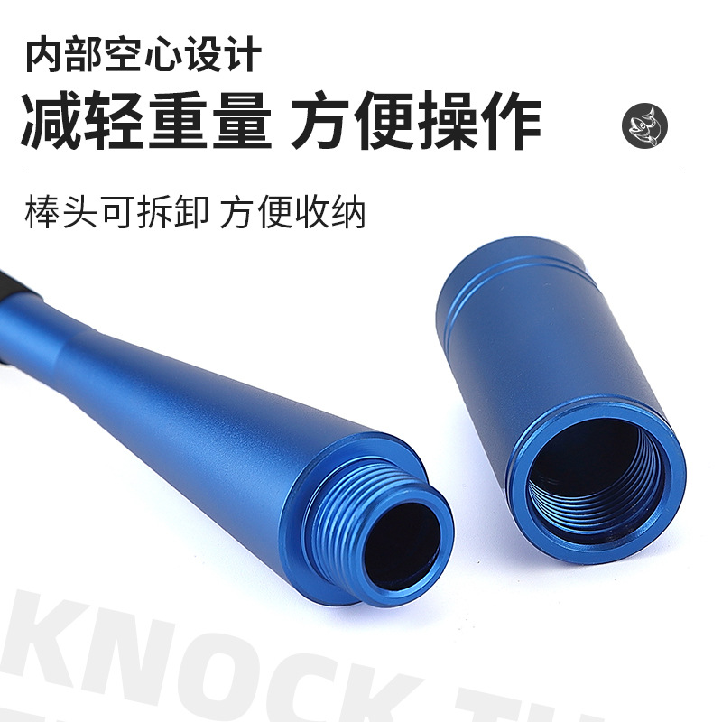 Venta caliente transfronteriza aleación de aluminio pescado martillo desmontable hueco pescado martillo portátil metal pescado martillo en stock