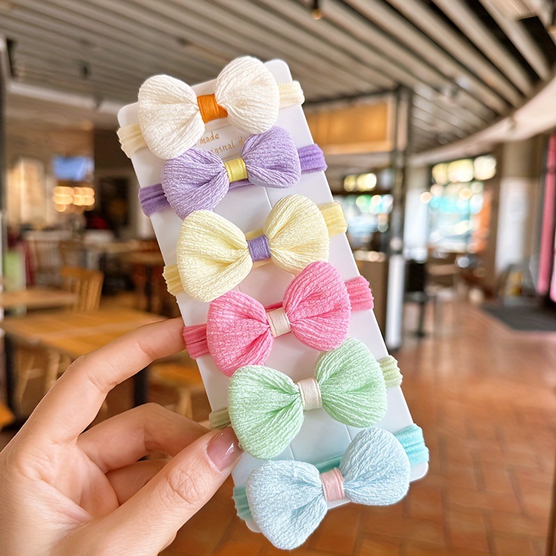 Cuerda para el cabello con lazo 6PCS