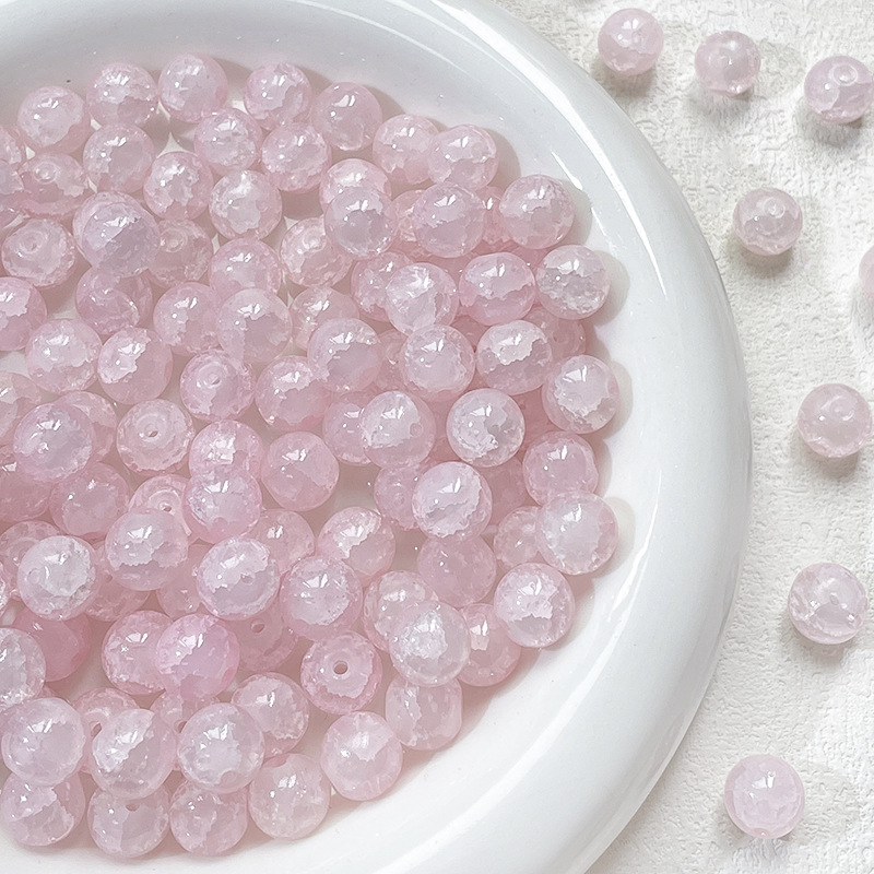 23g Weight Beads Jewelry Making Type DIY Jewelry Accessories Classification 10 Pieces Quantity glass Material Round Pattern Simple Style Style 10 Pieces Glass Round DIY Jewelry Accessories Beads 7