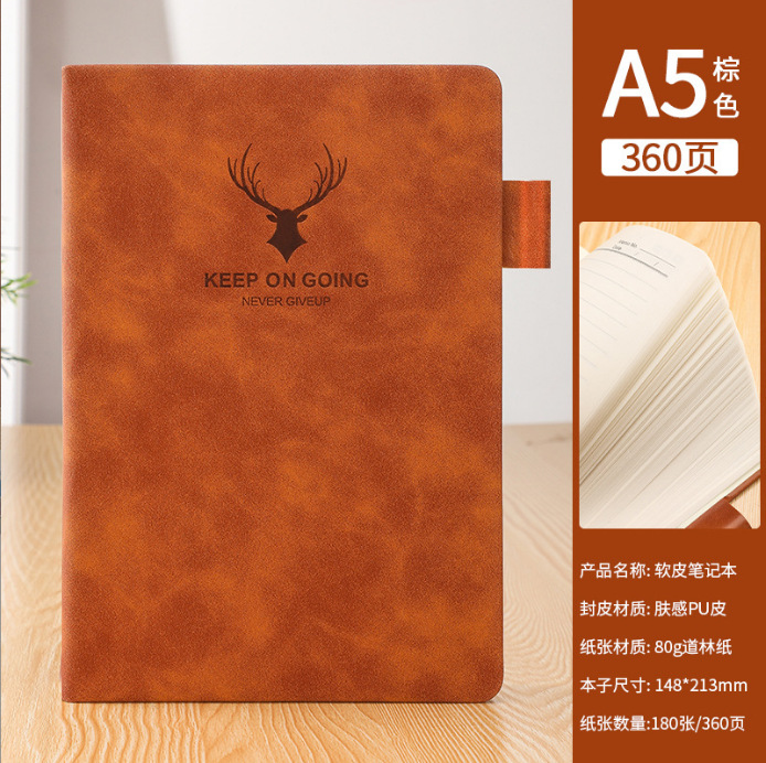 A5 cuaderno macarons color grueso bloc de notas de alto valor Libro de registro de reuniones de negocios Libro de anuncios al por mayor