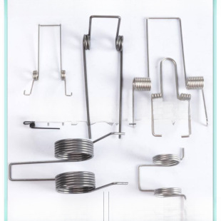 Spring Double Torsion Spring Left and Right 304 Stainless Steel Strong Steel Wire Electrician Wire Stripping Pliers Spring Return Torsion V-Shaped Clip Large Length
