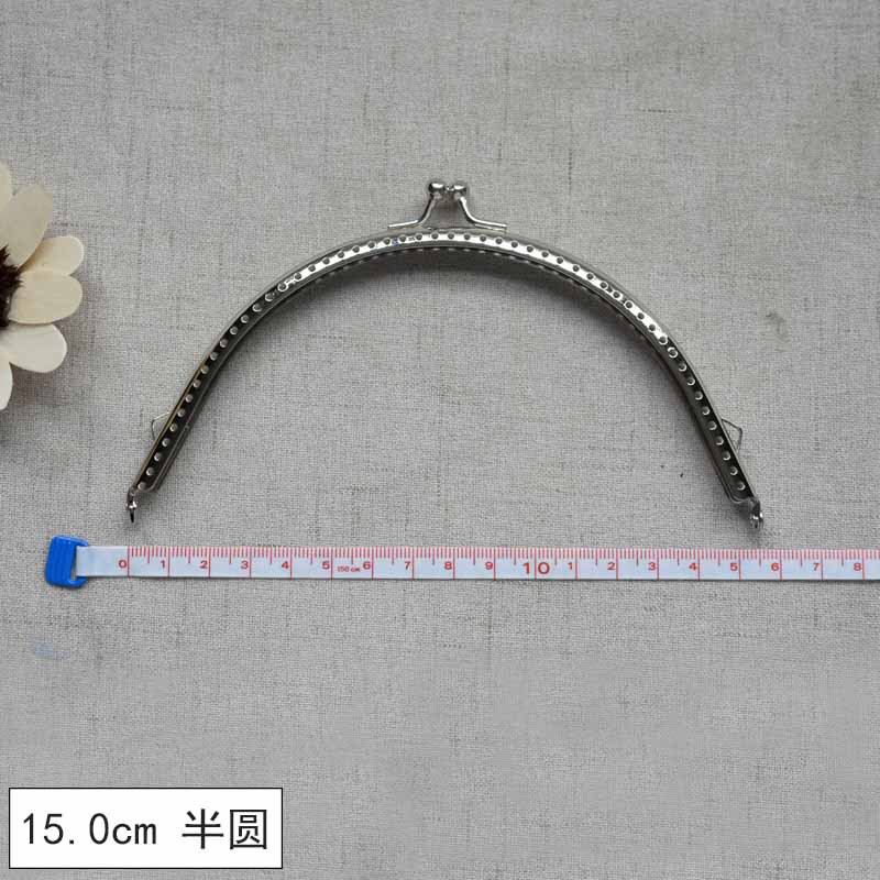 Material de oro de boca, tela, accesorios de bricolaje hechos a mano, material de accesorios de equipaje de oro de boca cuadrada en relieve de cobre retro