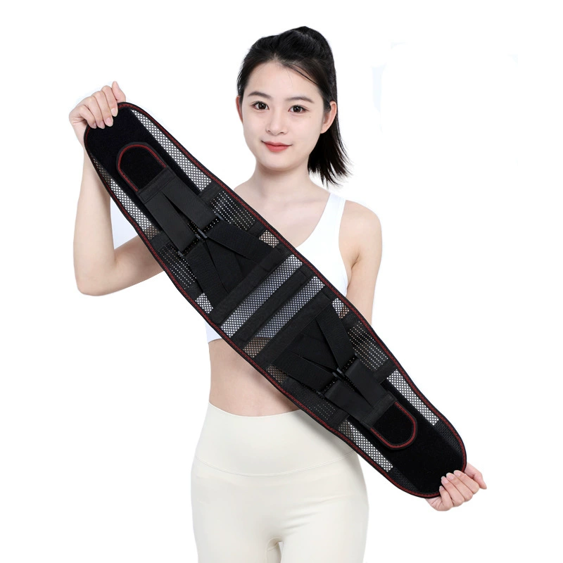 Breathable lumbar support, waist girth support belt, lumbar muscle strain steel plate support for men and women, lumbar disc herniation in all seasons