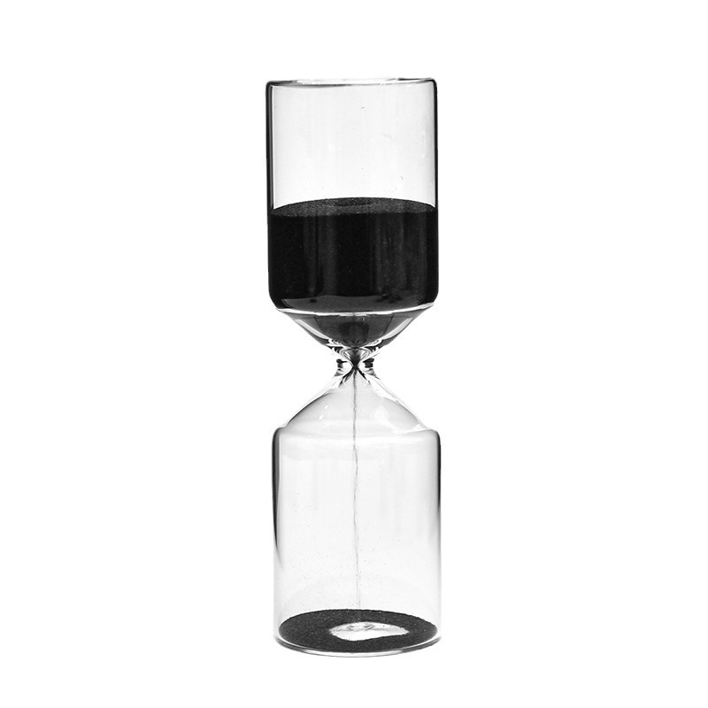 Creativo 5 15 30 minutos reloj de arena cilíndrico regalos de cumpleaños temporizador reloj de arena de vidrio decoración para el hogar