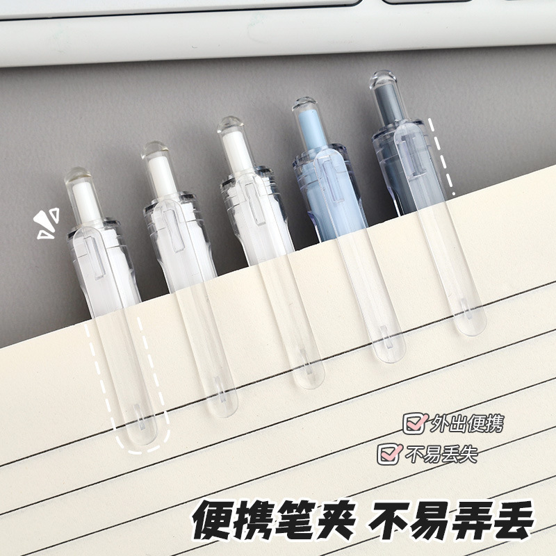クリエイティブプレスペン、高品質、滑らかで速乾性の小さな白ペン、STヘッド0.5mm署名ブラシペン、ゲルペン卸売|undefined