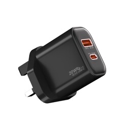 20wは超高速充電に対応し、USB PD高速充電携帯電話充電ヘッドtype-c PD二口卸売りをサポートしています