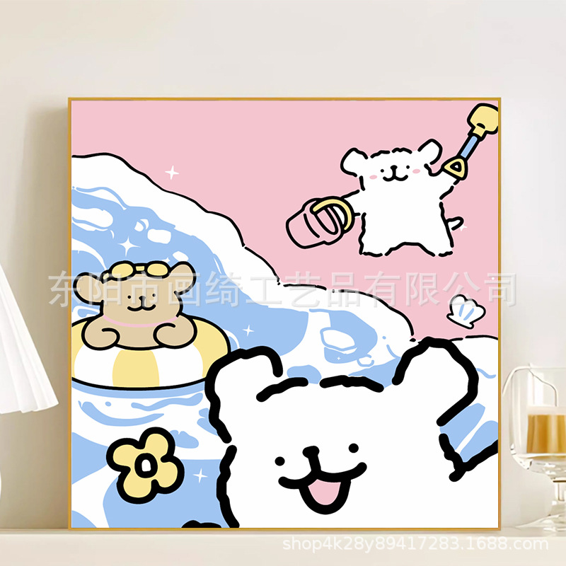 LL227 / 20*20CM(画笔+颜料+绷好内框）