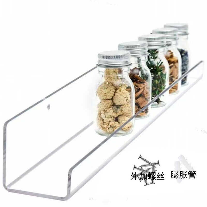 Cd Storage Box Transparent Acrylic Vinyl Record Rack Wall-Mounted No-Drill Wall Storage Partition Display
