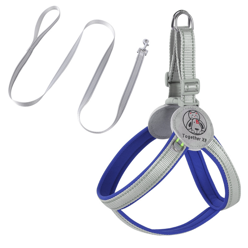 Cuerda de tracción para mascotas transfronteriza antirreflectante correas para perros medianas y grandes tipo chaleco cuerda para perros correas para el pecho para mascotas al por mayor