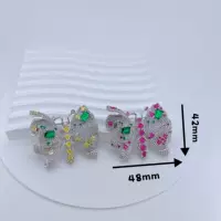 Новые японские и корейские новые высококлассные микро-инкрустированные бабочки циркон брошь костюм пальто корсак с бриллиантами булавки женские платки