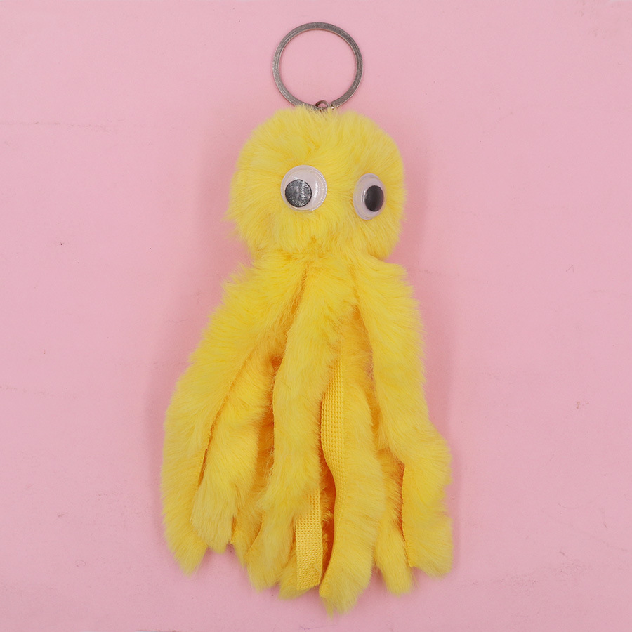 30g Weight Keychain Classification 1 Piece Quantity Daily Occasion Alloy Material Unisex Gender Sewing Design Cute Style Cute Octopus Alloy Sewing Unisex Keychain 1 Piece 8