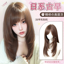 【日系古早】假发全头套女精修高层次中长发自然仿真日常整顶假发