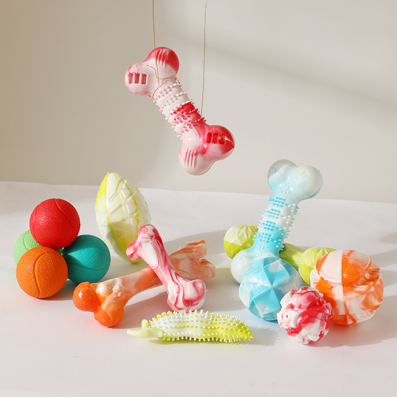 Nuevos productos juguetes para perros grandes, palos molares, juguetes de bolas de hueso de simulación, mordeduras de cachorros, suministros de juguetes para mascotas