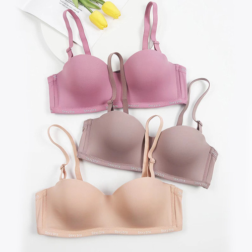 Half Cup Seamless Bra for Women - Factory 1/2, Thin Model, Removable Straps, Sexy Push-Up Bra