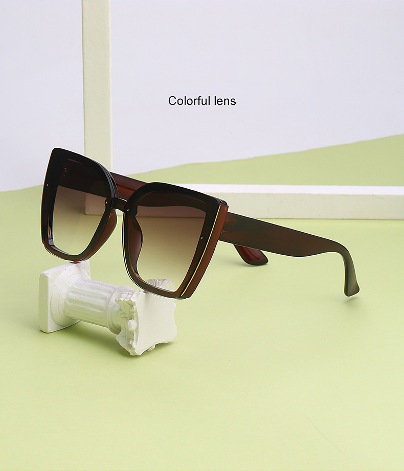 65g Weight Travel Occasion Women'S Gender Fashion, Simple Style Style Grey, Purple, Blue Color Fashion Simple Style Women's Sunglasses 3