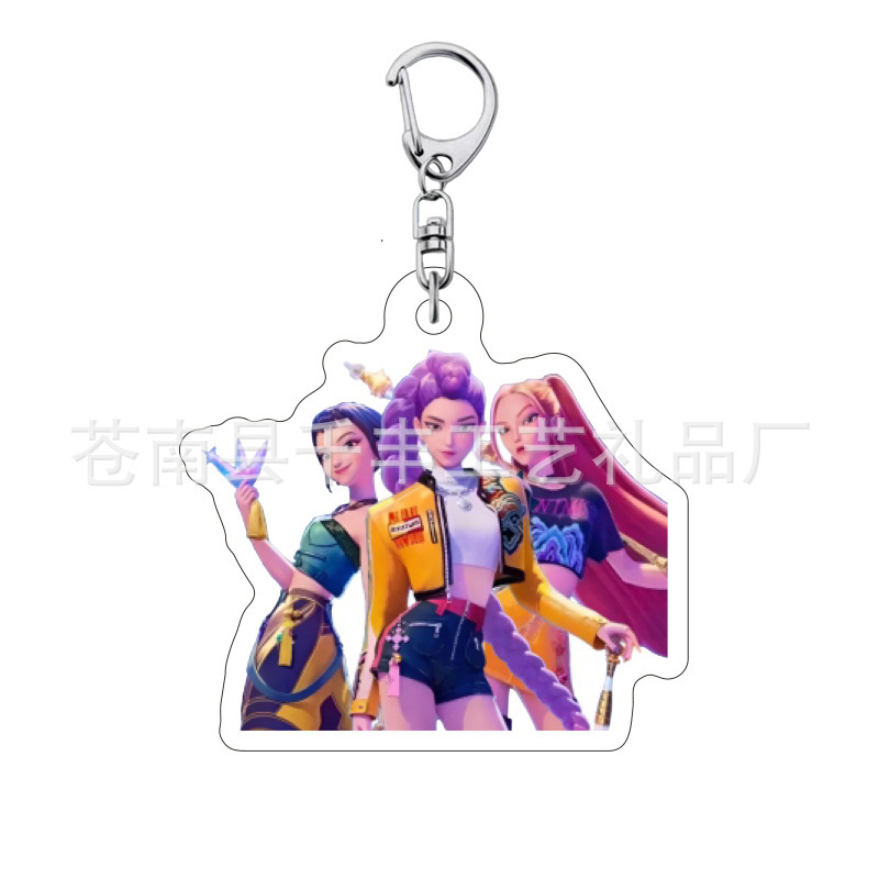 Kpop 韓流ハンティングウィッチグループ周辺キーホルダールミミラゾーイファンダブルサイドサンドイッチアクリルペンダント|undefined
