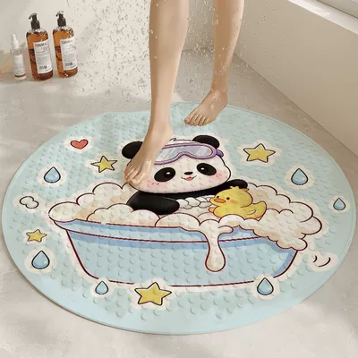 Avtomobil döşəmə paspasları, for children, shower room baby - ysd-panda-takes-a-bath-diameter-53cm