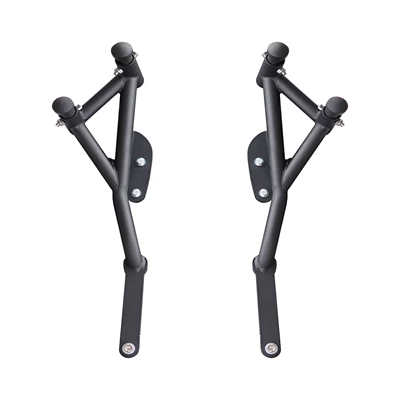 Suitable for Dongfeng 675Nk Spring Bar Modified Motorcycle Anti-Fall and Anti-Collision Carbon Steel Frosted Black Spring Head Guard (Motorcycle bumper) - black-spring-head-bumper