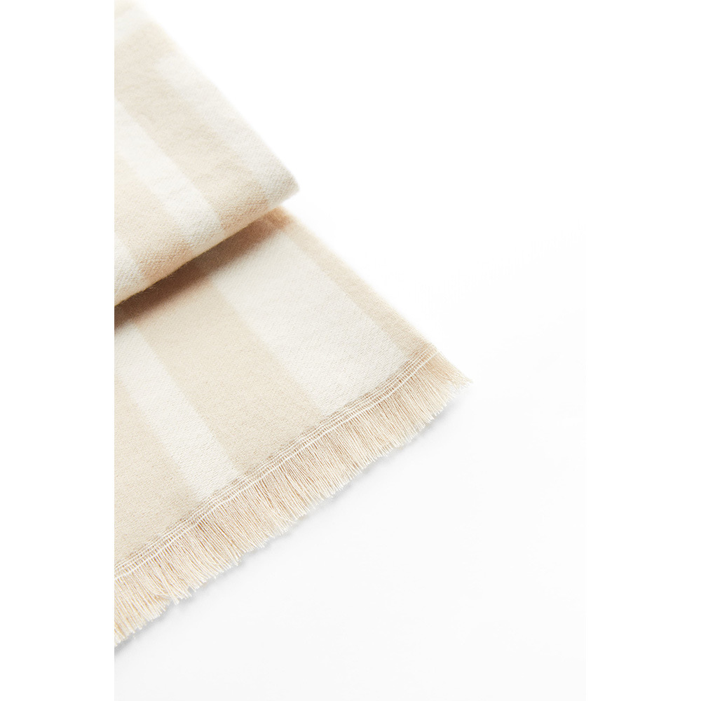 New geometric print design sense scarf wool border layer soft imitation cashmere scarf women's winter extra shawl neck_voghion.com