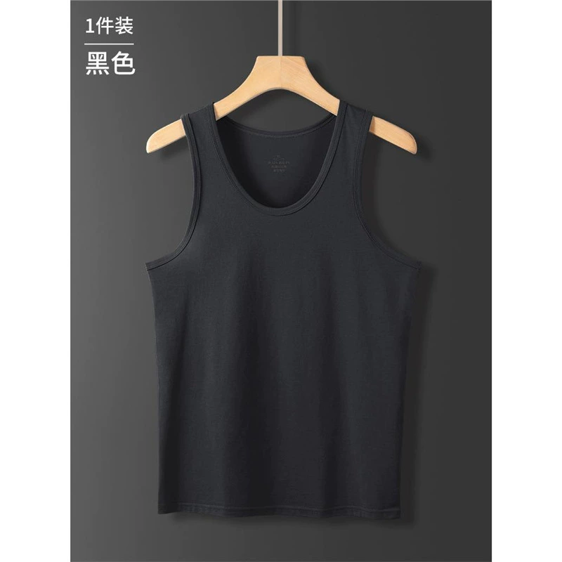 Sleeveless T-Shirt Vest, Plus Size, polyester or cotton, breathable summer casual (2XL–4XL available)