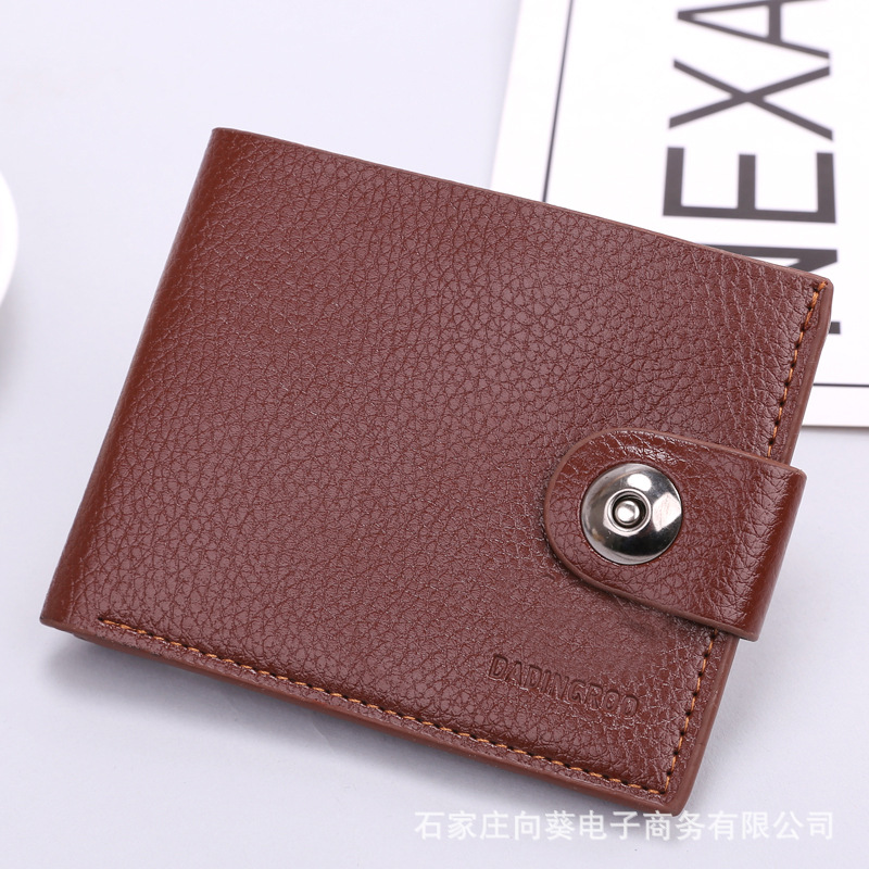 short polyurethane casual wallet